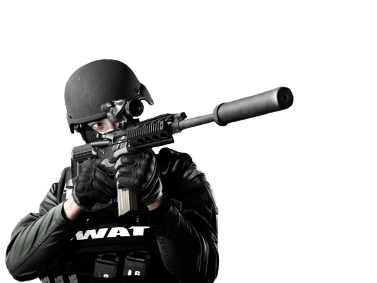 SWAT Officer with Rifle