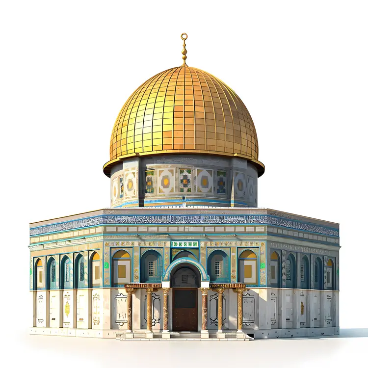 Golden Dome of Islamic Mosque