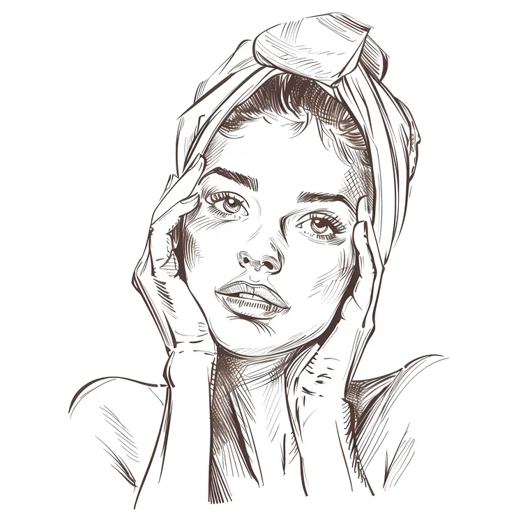 Applying Face Cream for Skincare