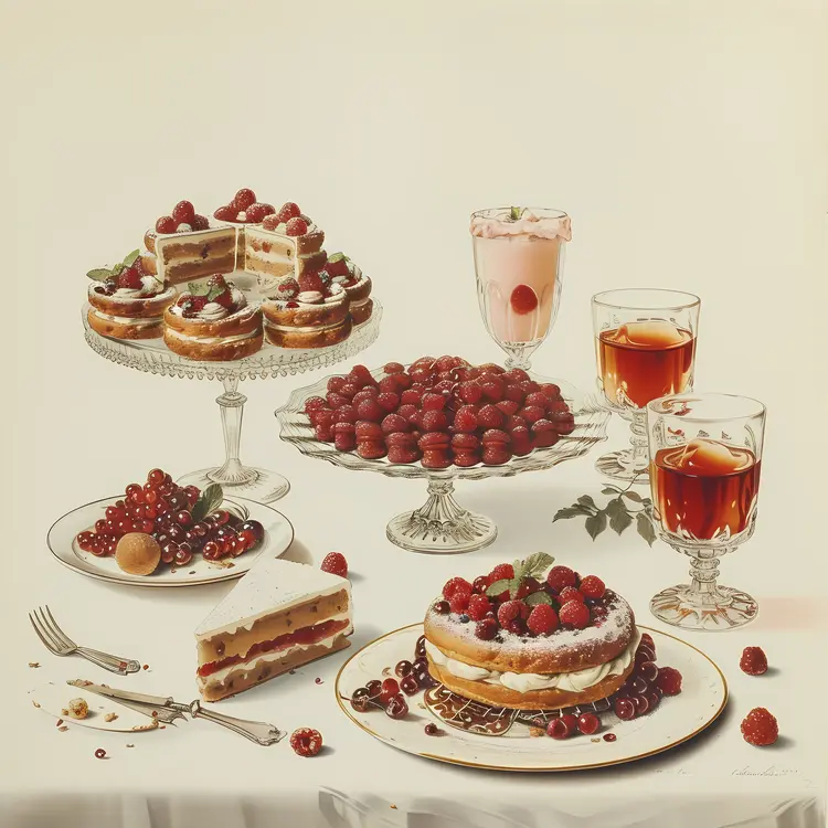 Delicious Raspberry Desserts and Drinks
