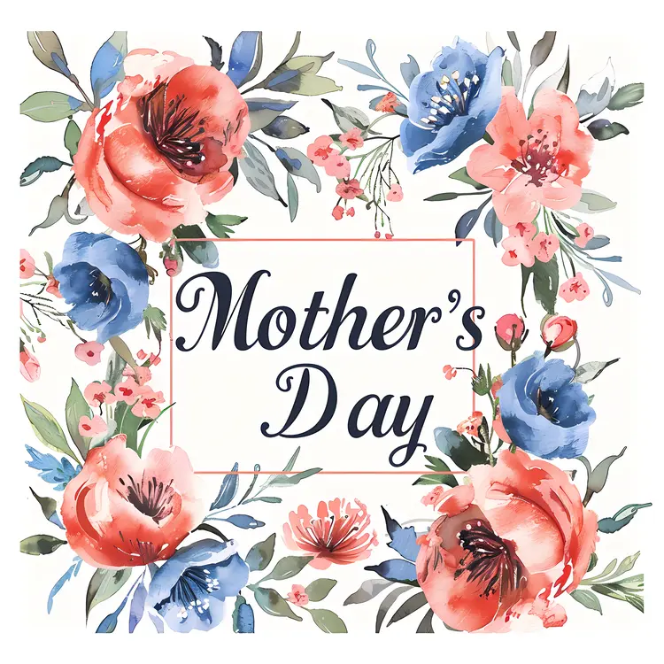 Mother's Day Floral Greeting Card