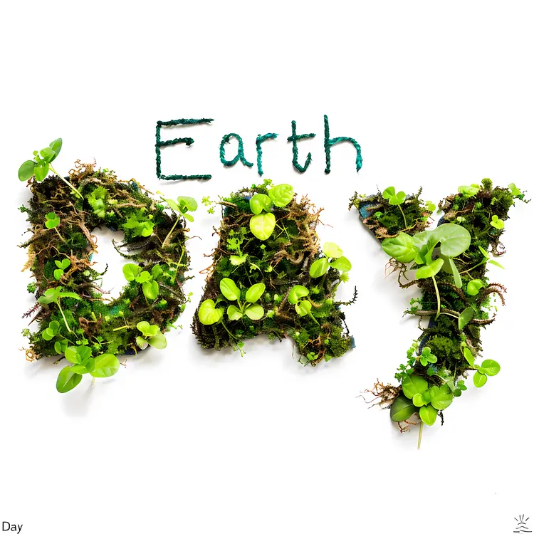 Earth Day with Moss and Leaves
