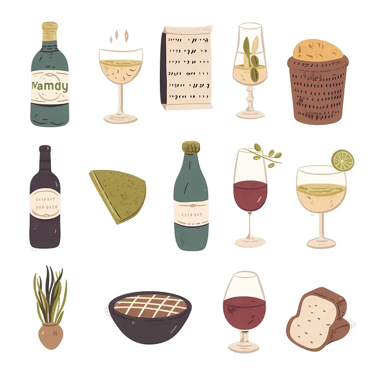 Assorted Food and Drink Doodles