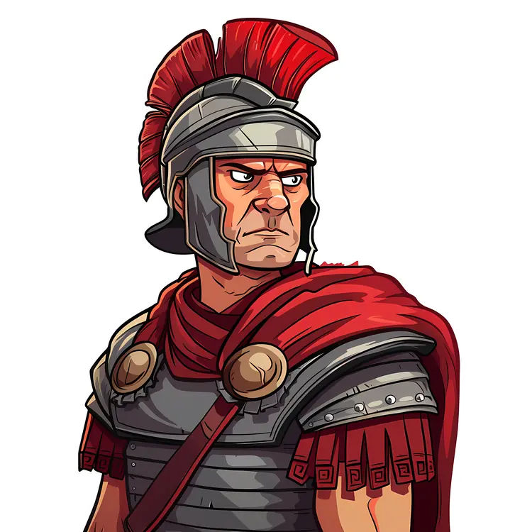 Roman Soldier in Battle Gear