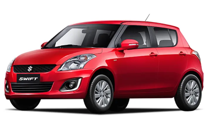 Red Suzuki Swift Hatchback