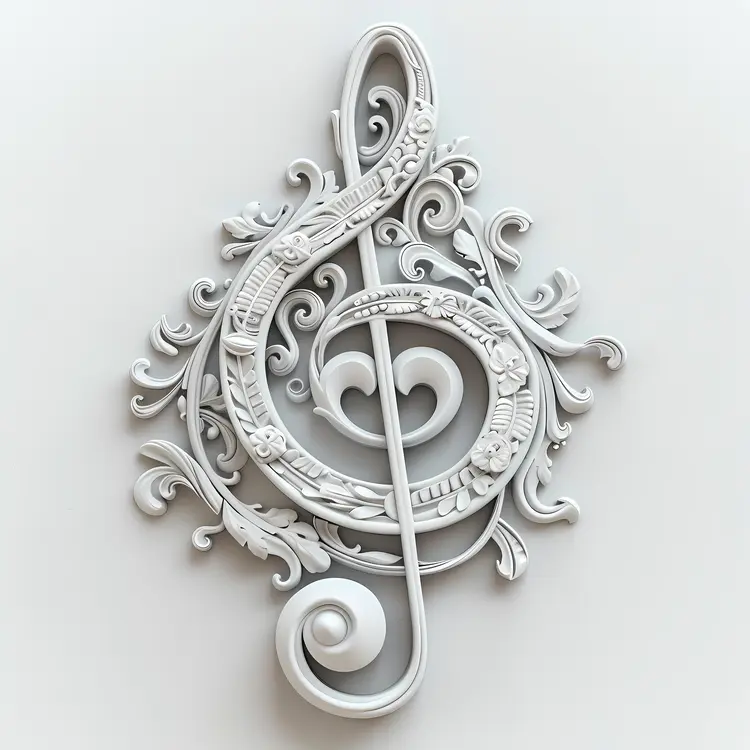 Elegant Treble Clef Symbol