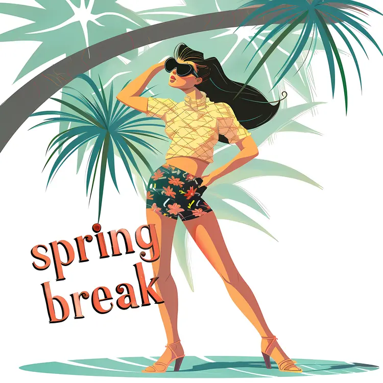 Spring Break Palm Trees Event
