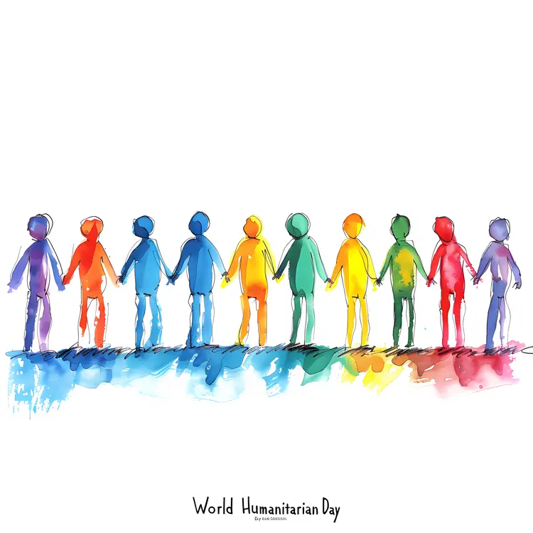 World Humanitarian Day People Holding Hands
