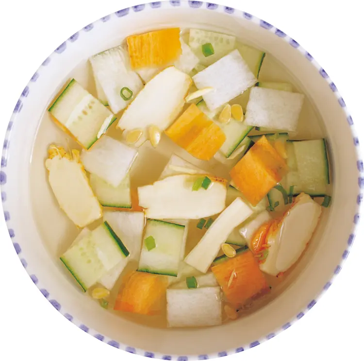 Healthy Vegetable Soup in a Bowl