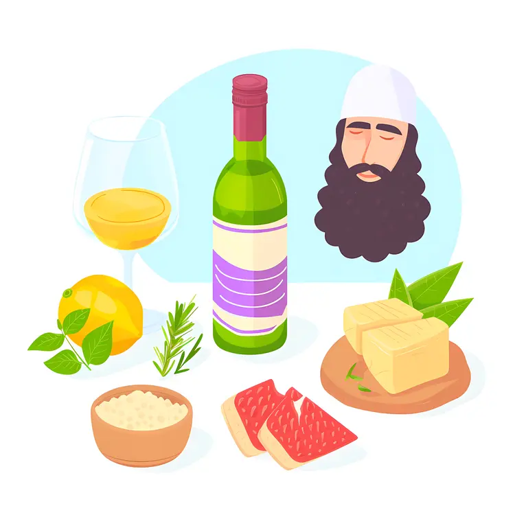 Wine and Cheese with Lemon and Rosemary