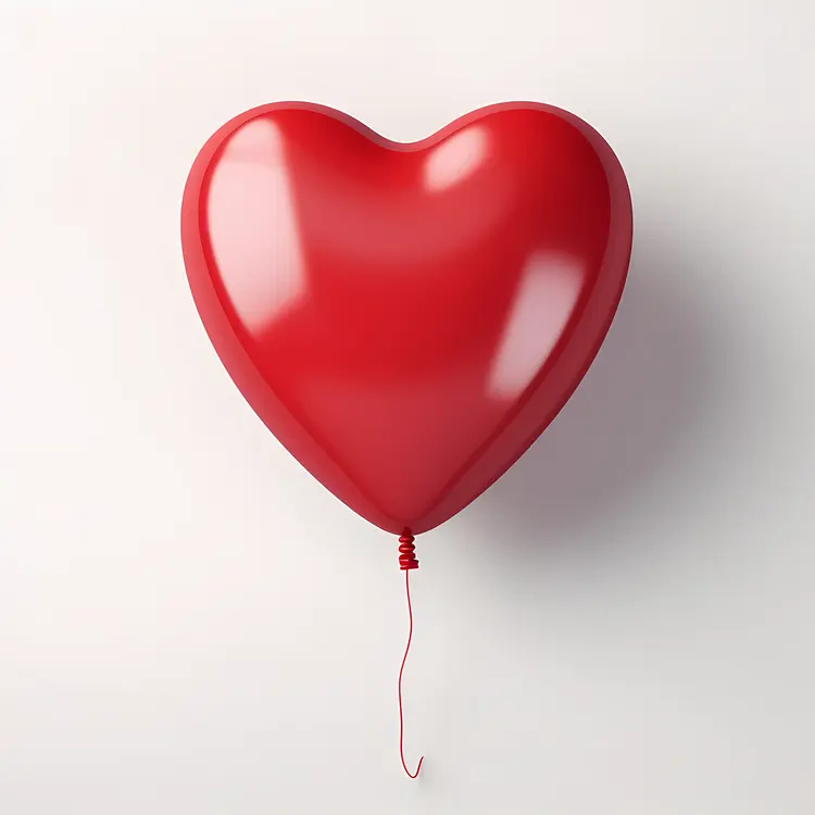 Red Heart Balloon
