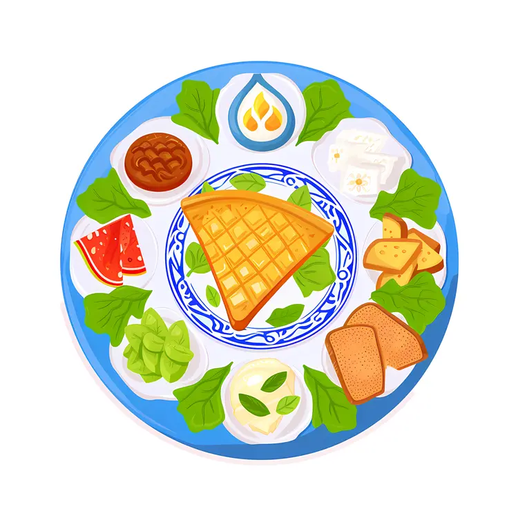 Delicious Food Platter with Assorted Snacks