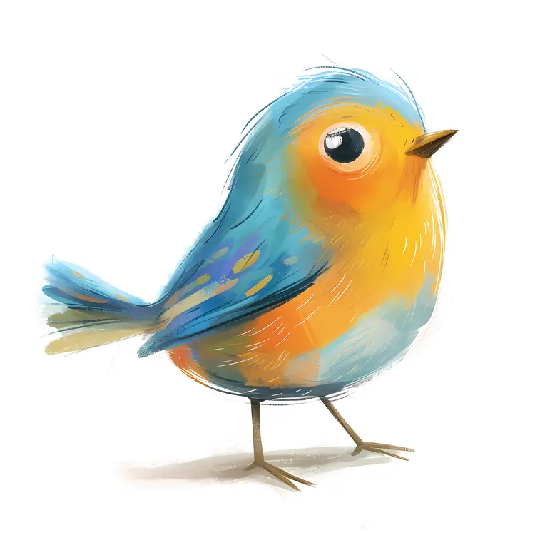 Colorful Cartoon Bird