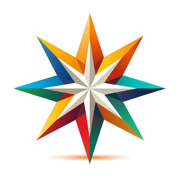 Colorful Geometric Star Design