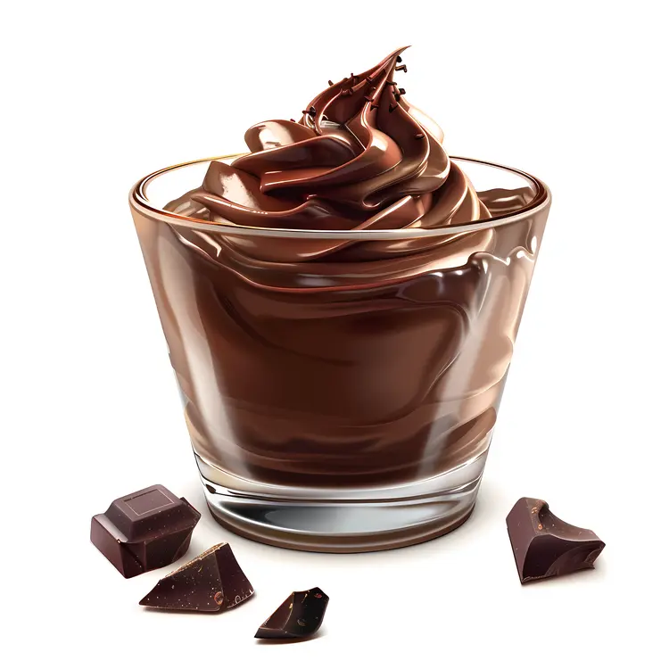 Delicious Chocolate Mousse in a Glass