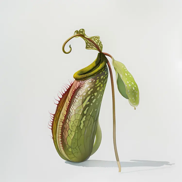 Single Green Pitcher Plant