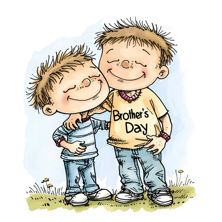 Brothers Smiling for Brother's Day