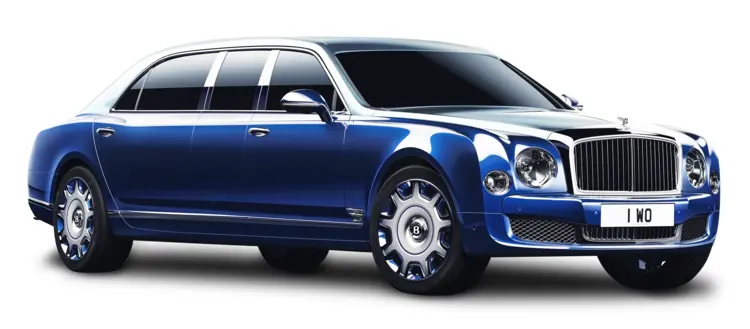 Blue Luxury Sedan