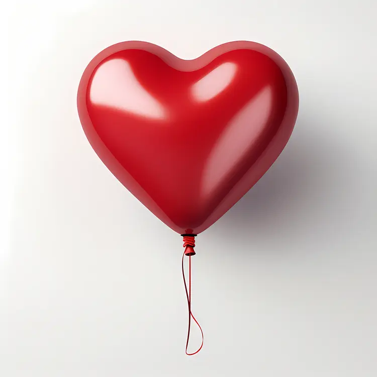 Red Heart Balloon for Valentine's Day