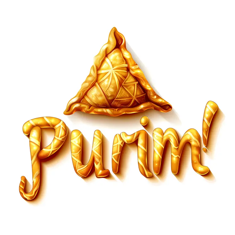 Purim Text with Hamantaschen