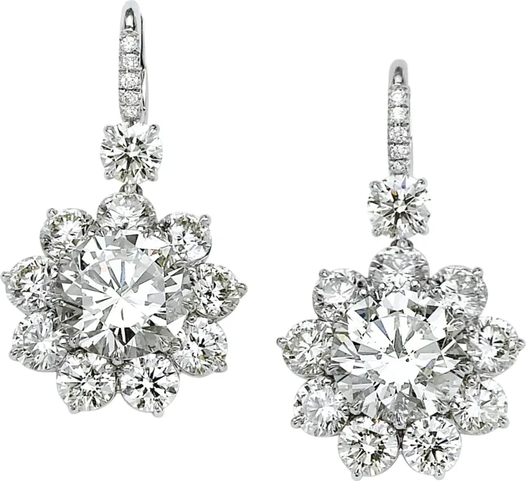 Sparkling Diamond Earrings