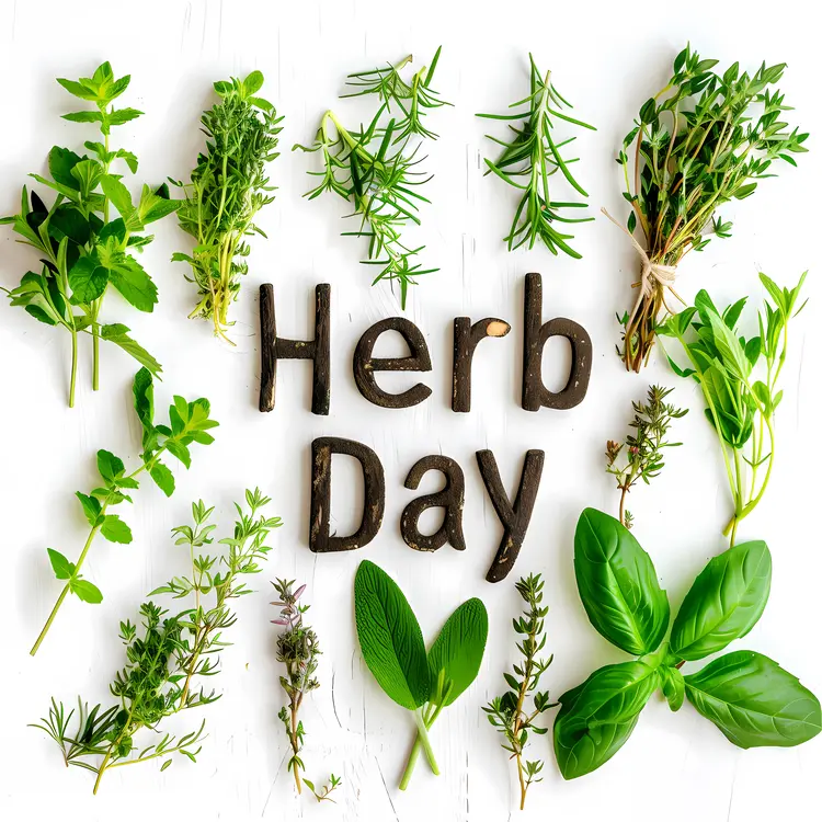 Herb Day Celebration with Various Herbs