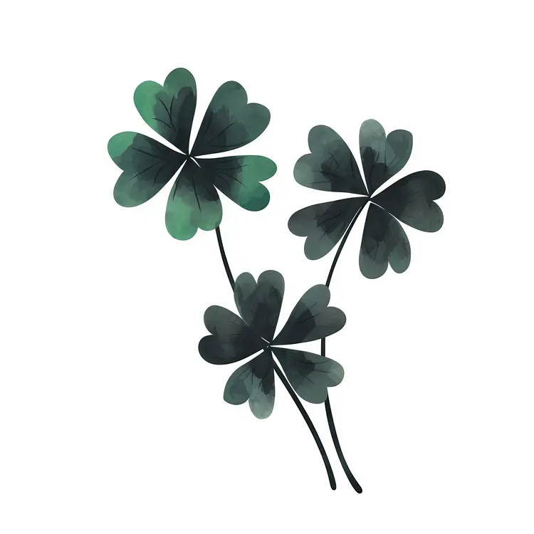 Black Clover Plant Illustration