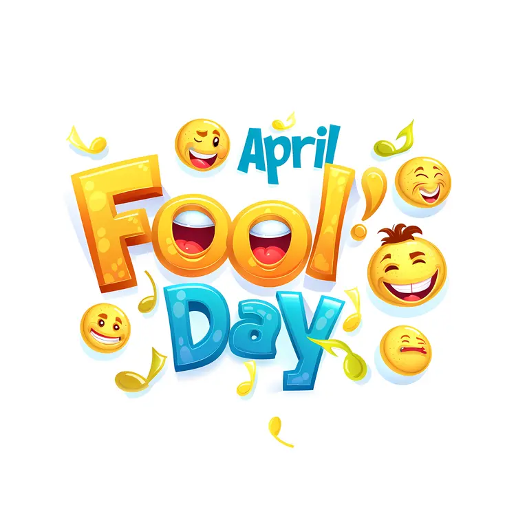 April Fool's Day with Laughing Emojis