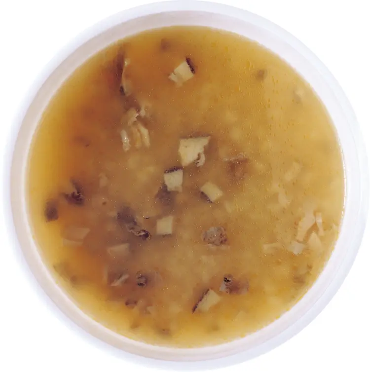 Miso Soup in a White Bowl