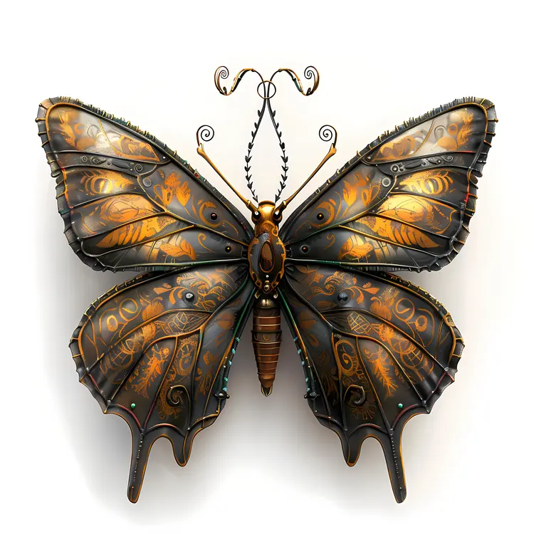 Steampunk Butterfly Art