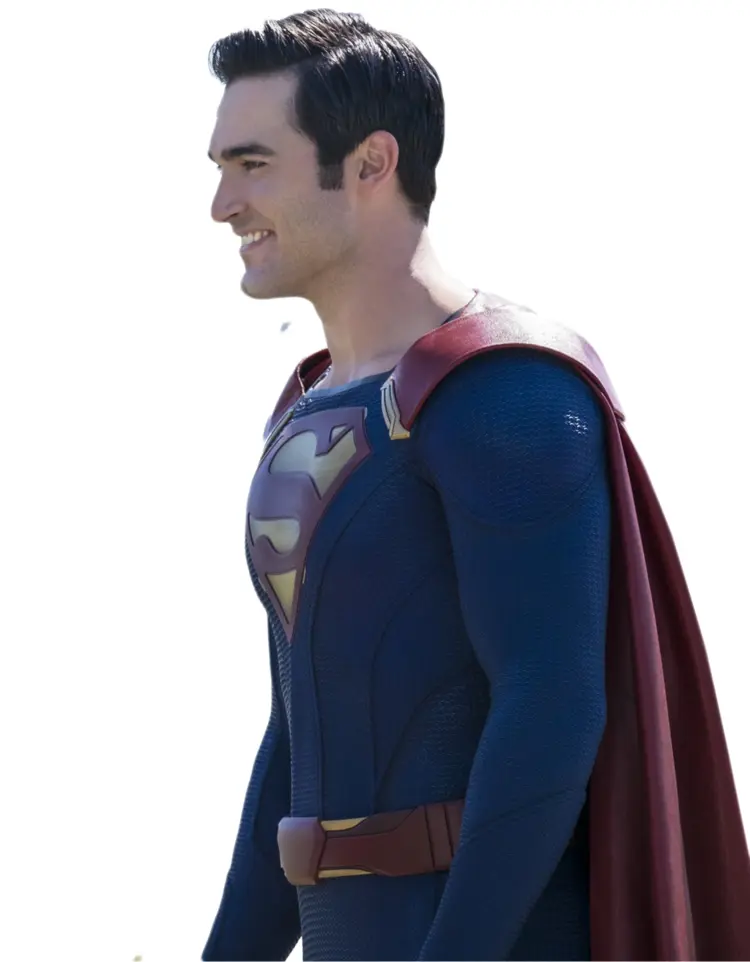 Superman in Blue Suit with Red Cape
