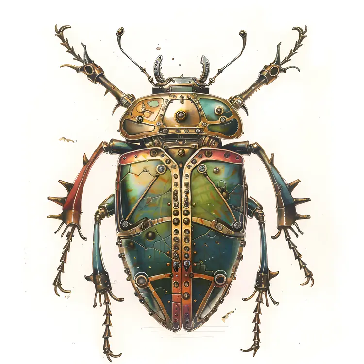 Steampunk Mechanical Beetle