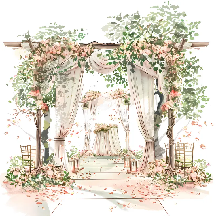 Beautiful Floral Wedding Arch