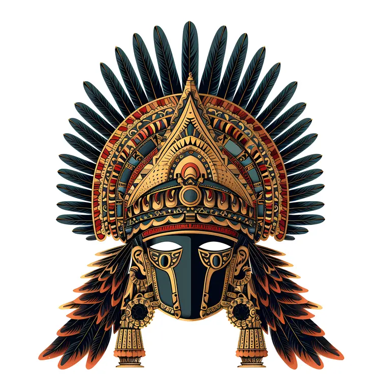 Decorative Feathered Mask