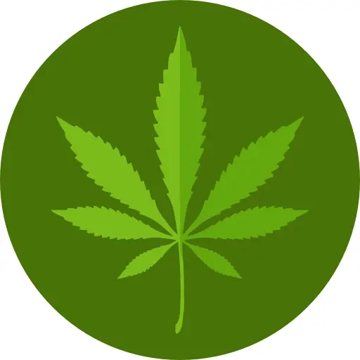 Green Cannabis Leaf Illustration