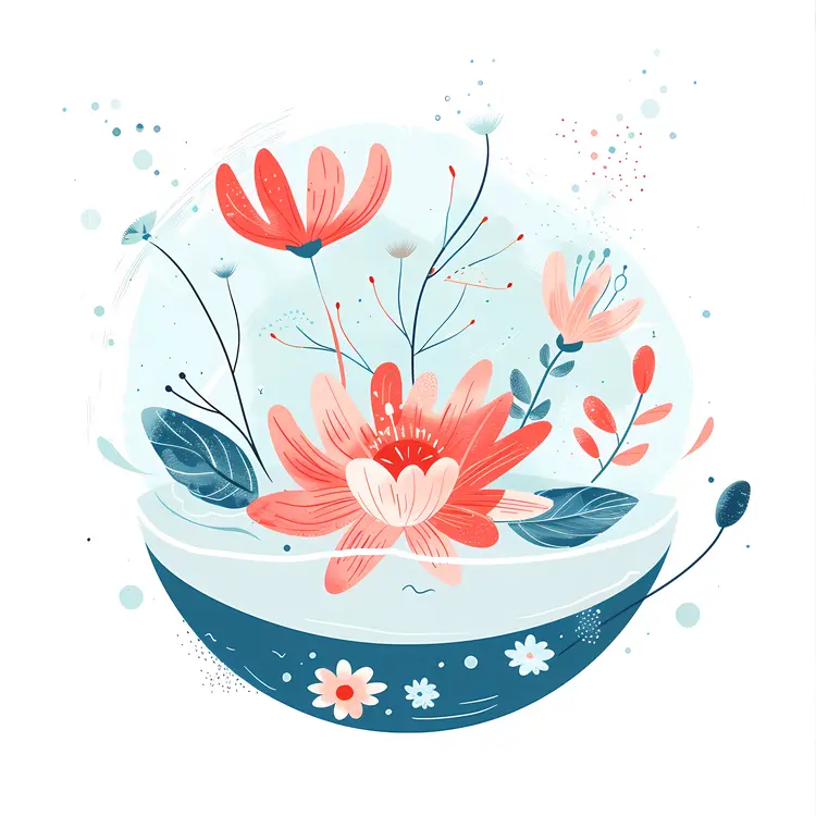 Colorful Floral Illustration
