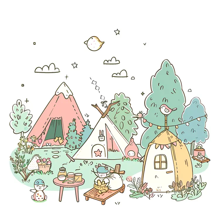 Small Cute Doodle House