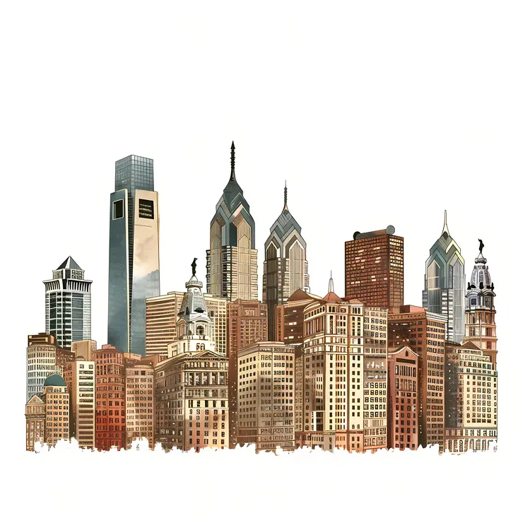 Classic City Skyline
