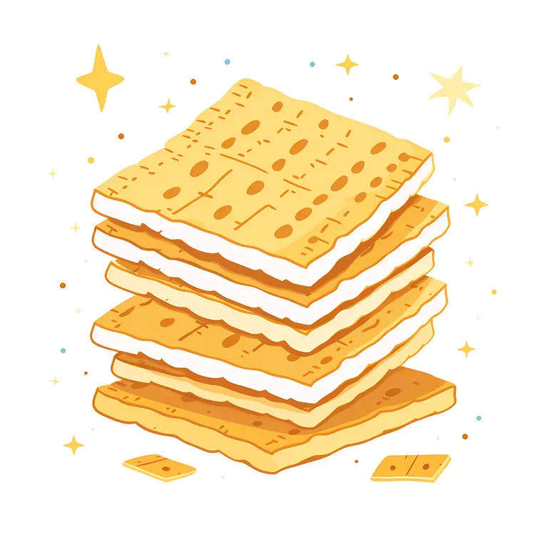Stack of Crackers with Stars