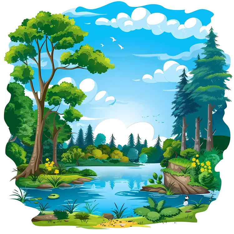 Peaceful Lake Landscape