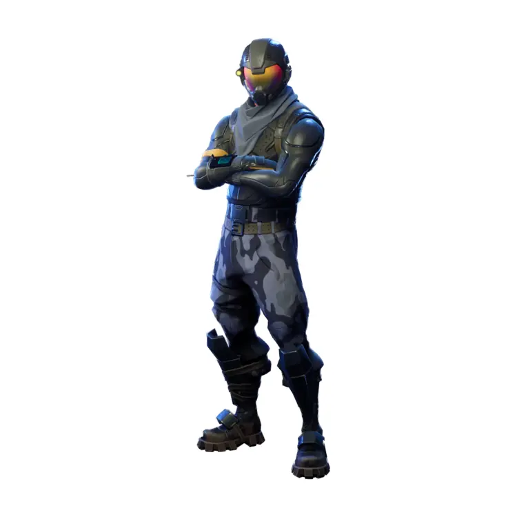 Black Camouflage Soldier in Fortnite