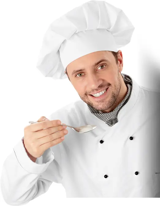 Chef Tasting Food with a Spoon