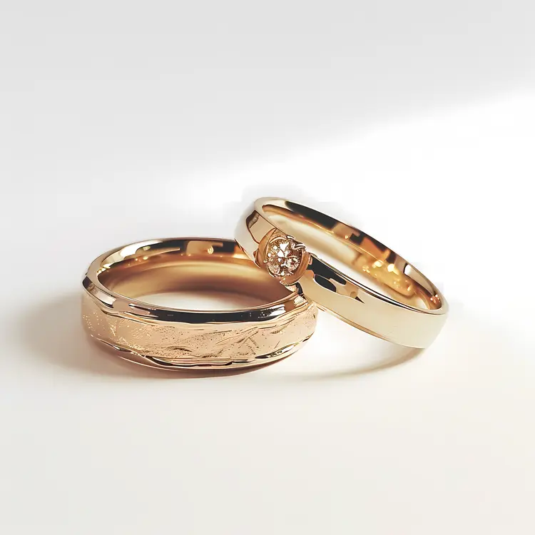 Golden Wedding Rings