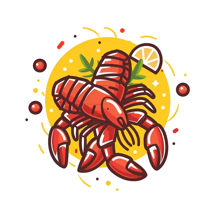 Lobster with Lemon and Garnish