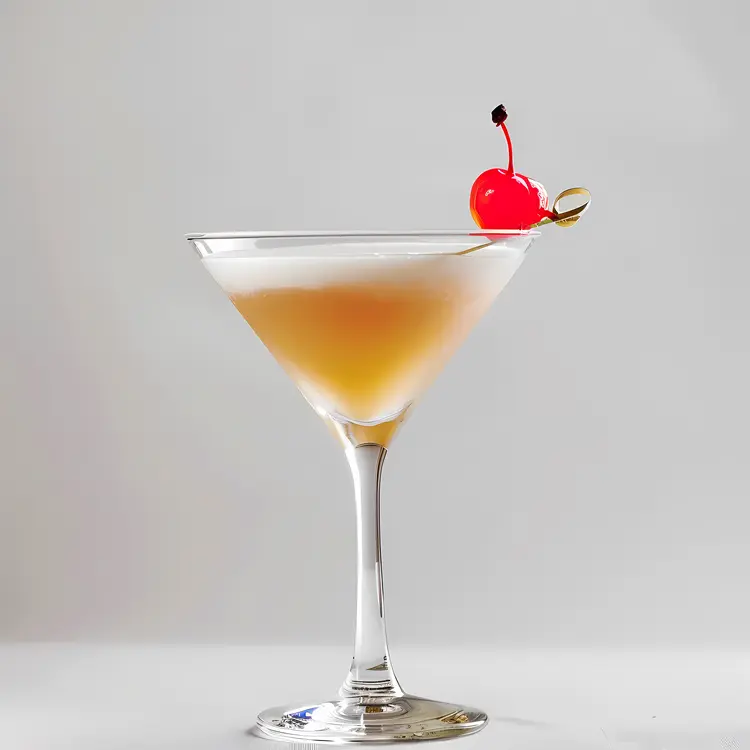 Elegant Cocktail with Cherry