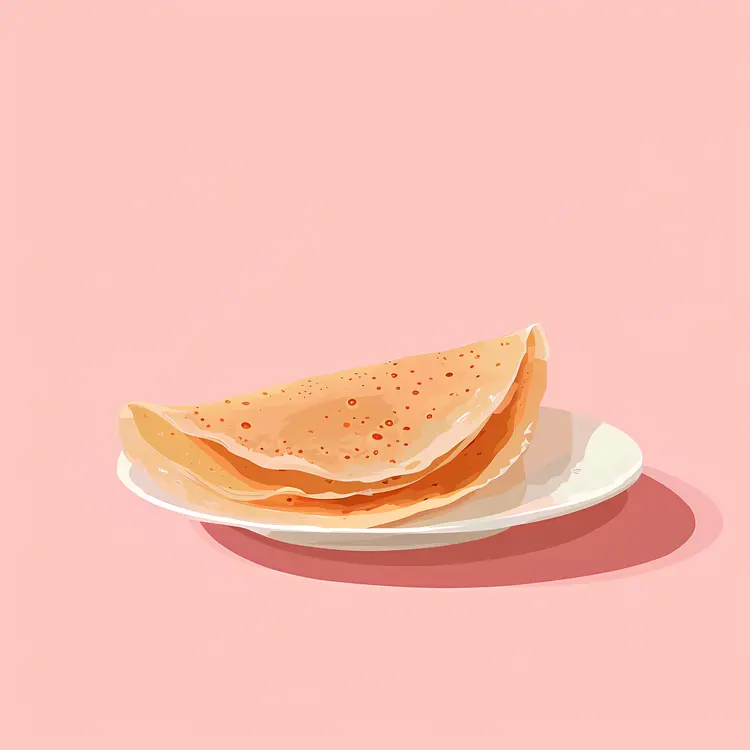 Crepe on Plate