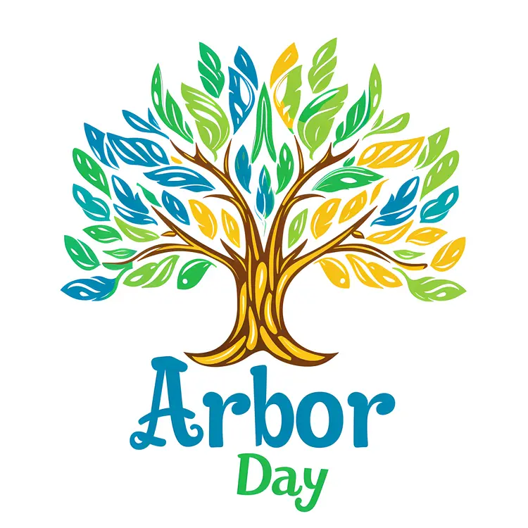 Colorful Arbor Day Tree