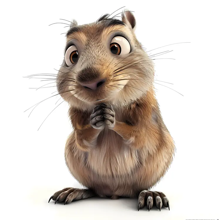 Cute Cartoon Squirrel