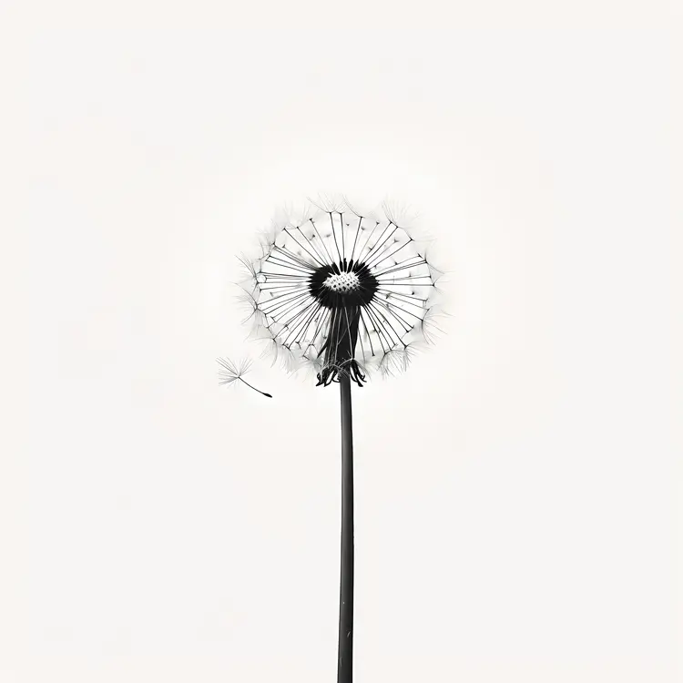 Minimalist Dandelion Photo