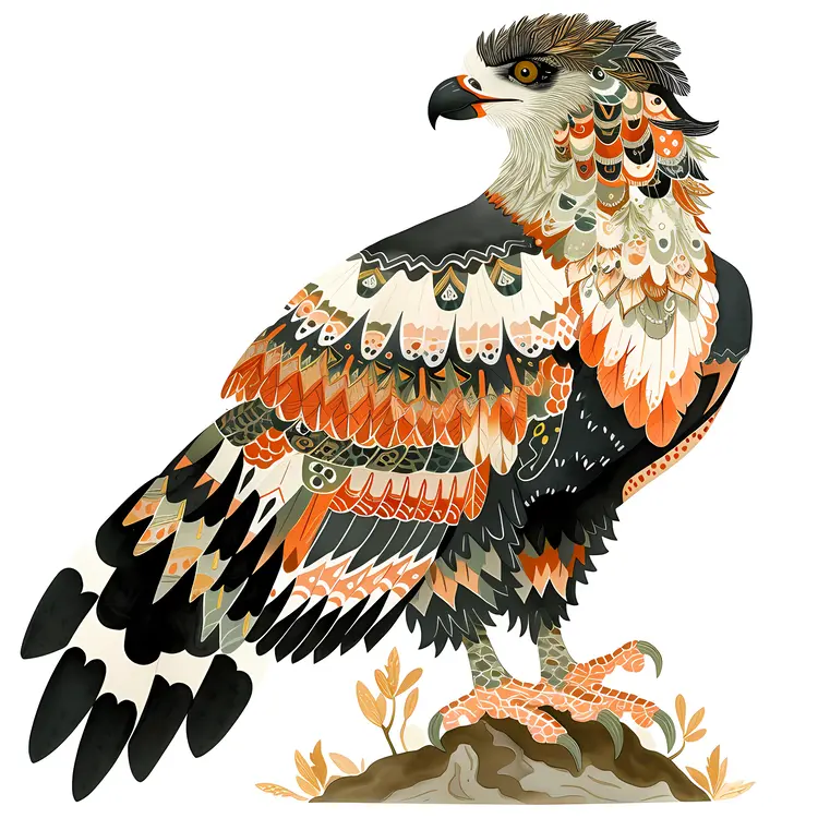 Majestic Decorative Eagle with Intricate Feathers